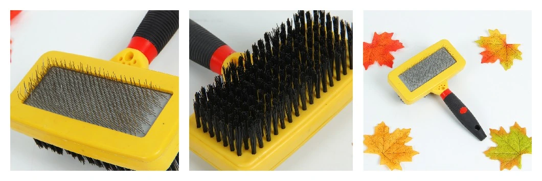Pet Slicker Brush Comb Double Grooming Hair Remover Cleaning Deshedding Tool for Dogs and Cats