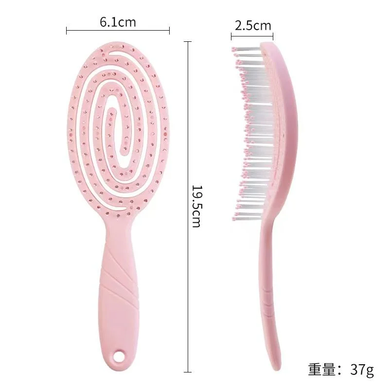 Comb Hollow out Wet and Dry Hair Brush Scalp Massage Women Hair Comb Amazon Top Seller Deshedding Tool