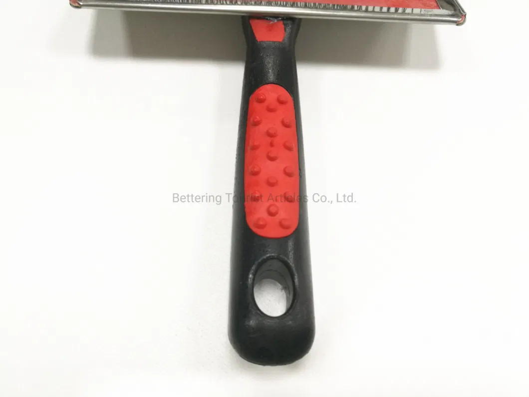 T Shape Dog Brush Cleaner Grooming Trimmer Pet Comb Red