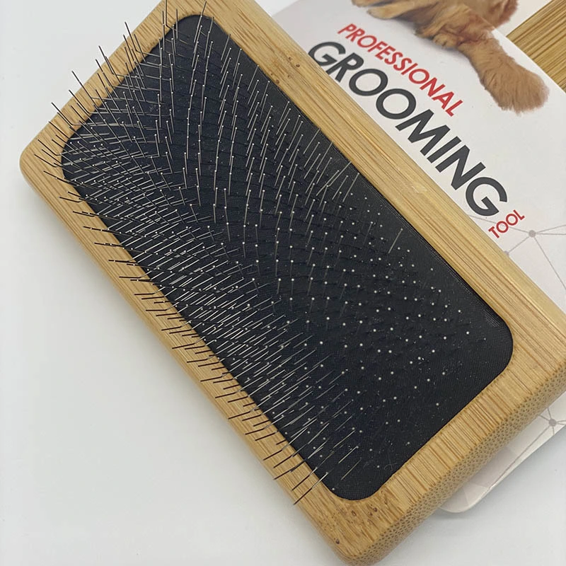 Wholesale Custom Removable Pet Grooming Kit Dog Brush Bamboo Comb