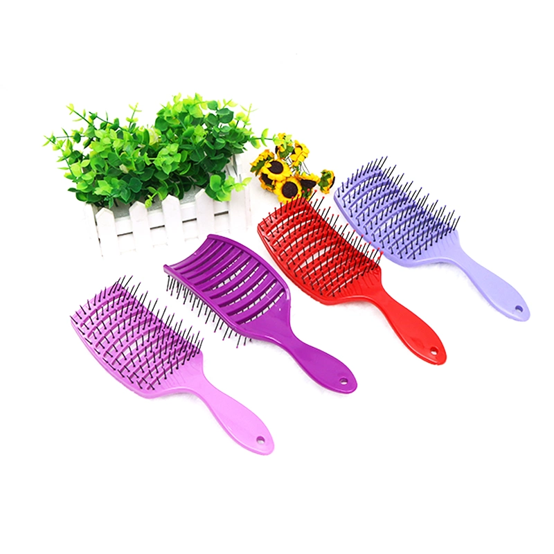 Manufactory Professional Quick Dry Detangler Speedy Wet Brush with Soft Nylon Pin Help to Speey up Wet Hair