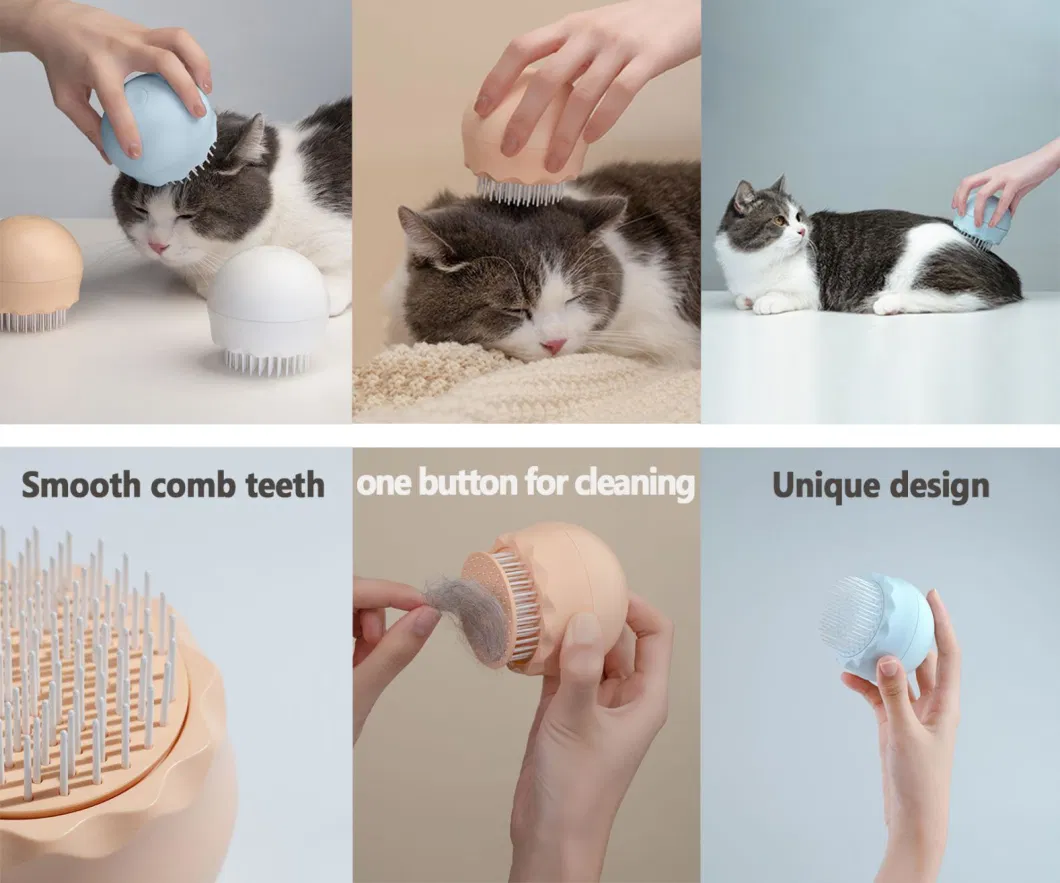 Round Shape Pet Comb Slicker Brush Hair Remover Grooming Tool Cat Brush
