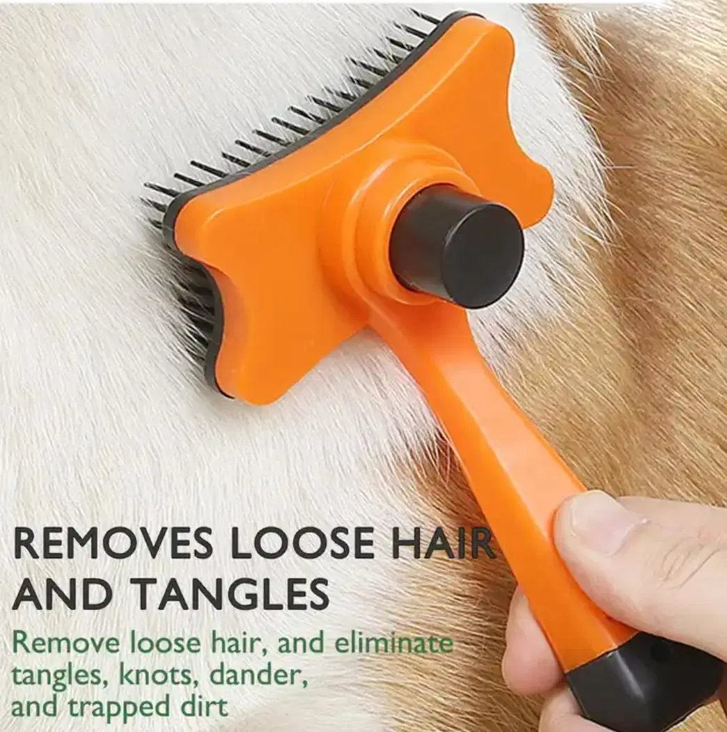 New Design ABS Plastic Pet Deshedding Brush Cat Dog Bath Tool Brush Grooming Brush