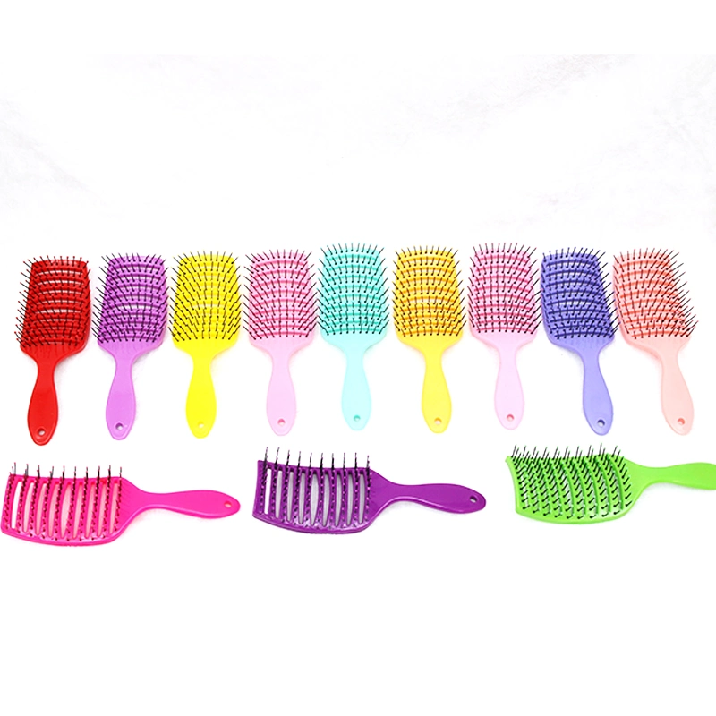 Manufactory Professional Quick Dry Detangler Speedy Wet Brush with Soft Nylon Pin Help to Speey up Wet Hair