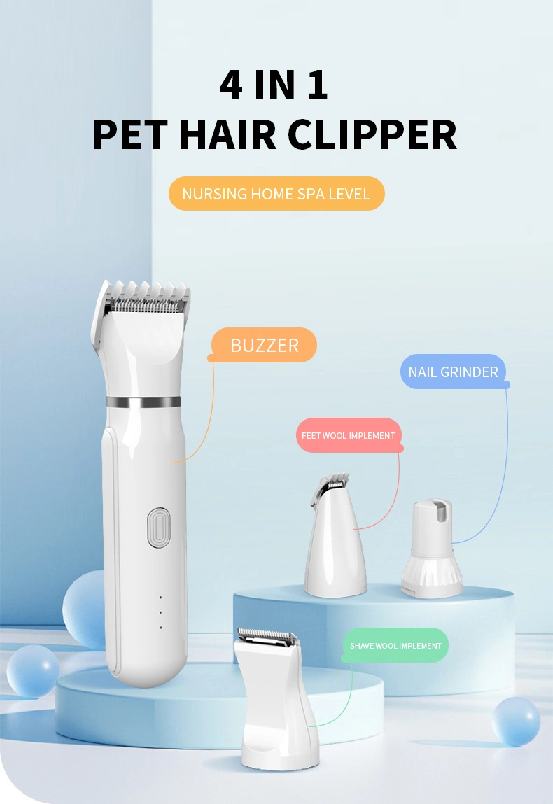 Waterproof Rechargeable Detachable Pet Electric Grooming and Cleaning Kit