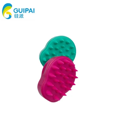 Silicone Shampoo Pet Brush Rubber Dog Cat Grooming Shower Bath Brush Massage Comb for Long & Short Hair