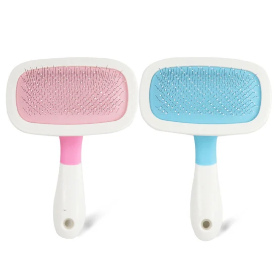 Pet Grooming Tool Hair Removal Self Cleaning Stainless Steel Brush Comb Dog Cat Deshedding Brush