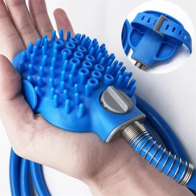 Amazon Hot Sale Silicone Pet Sprayer Shower Dog Barthing Massager Pet Grooming Cleaner Scrubber