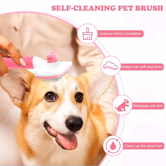 Cleaning Slicker Brush Dog Cat Bunny Pet Grooming