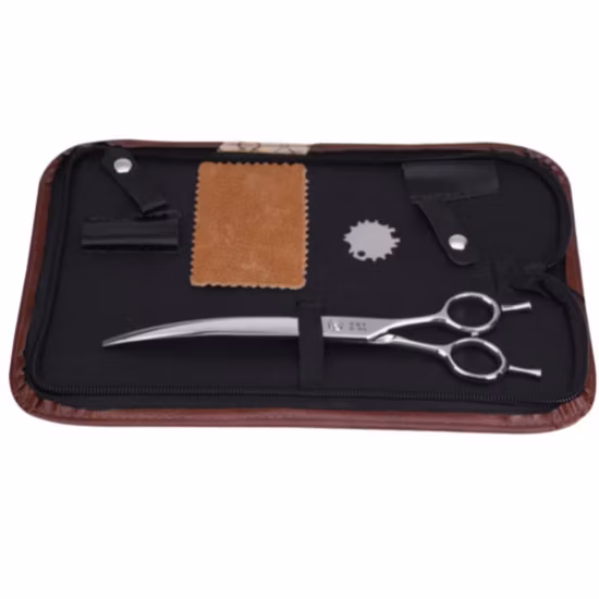 Pet Grooming Scissor Dog Cat Bending Scissor for Veterinary