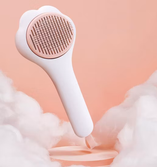 Pet Grooming Tool Hair Removal Self Cleaning Stainless Steel Brush Comb Dog Cat Deshedding Brush